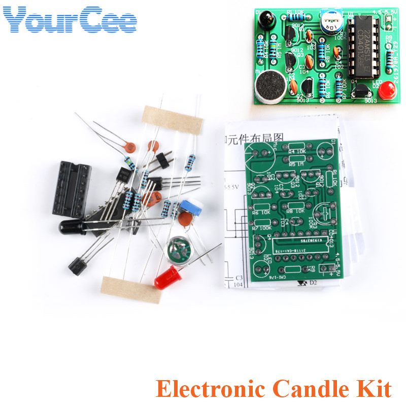 Diy Analog Electronics - アナログ電子キャンドルライト、事前制御、シミュレーション、DIYキットモジュール、ズボン、タイマーコンポーネント