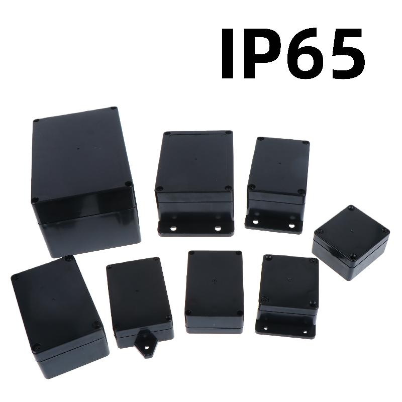 Diy Electronics Websites - 新しい 1/3 個プラスチック電子プロジェクト楽器ケース IP65 防水黒ジャンクションボックス屋外コンテナ電源エンクロージャツール