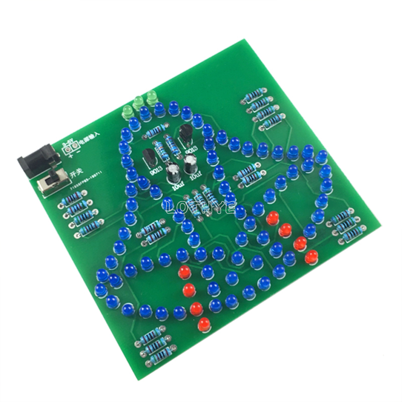 Diy Analog Electronics - DC 3-5V DIY LED スイング風鈴電子キット揺れ風鈴アナログ学校はんだ付けトレーニング楽しい溶接スイート