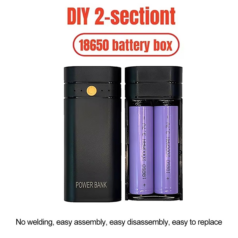 Diy Electronics Storage - DIYパワーバンクボックス 携帯電話電子機器充電用 バッテリーは含まれていません 6000mAh 5V 2A
