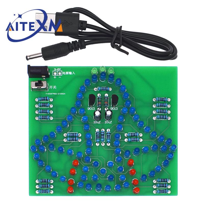 Diy Analog Electronics - DC 3-5V DIY LED スイング風鈴電子キット振動風鈴アナログ学校はんだ付けトレーニング楽しい溶接スイート