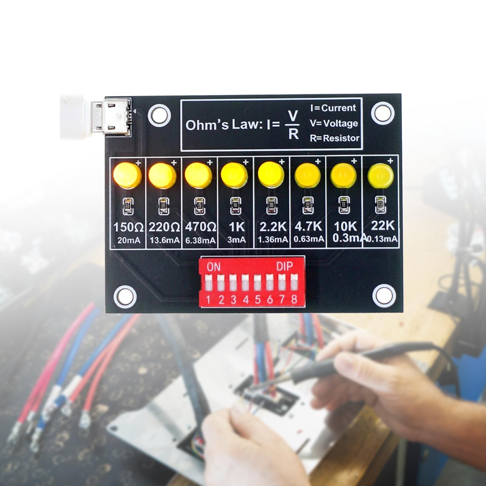 Diy Electronics Lab - DIY はんだ付け練習キット オームズ法則学習ボード 金属電子教育実験 ラボトレーニング用