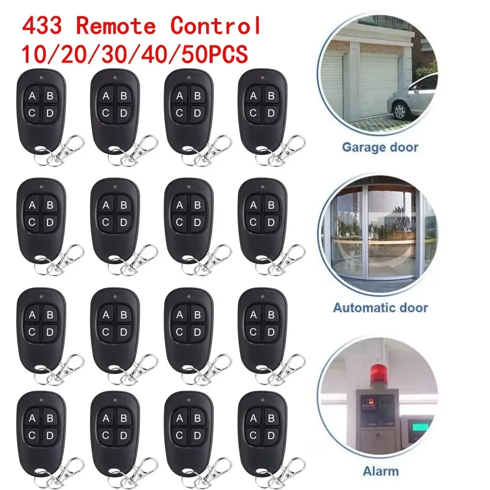 Diy Electronics Button - 1/50 個 433MHz リモコンユニバーサルガレージリモコン 4 ボタンデュプリケーターコントローラー交換用ワイヤレス車のキーガレージ用