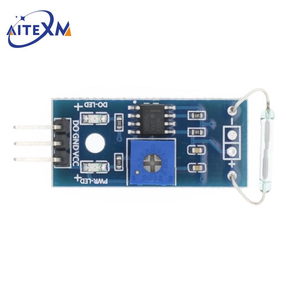 Diy Analog Electronics - LM393 リードセンサーモジュールマグネトロンモジュールリードスイッチ磁気スイッチ Arduino 電子 DIY キット