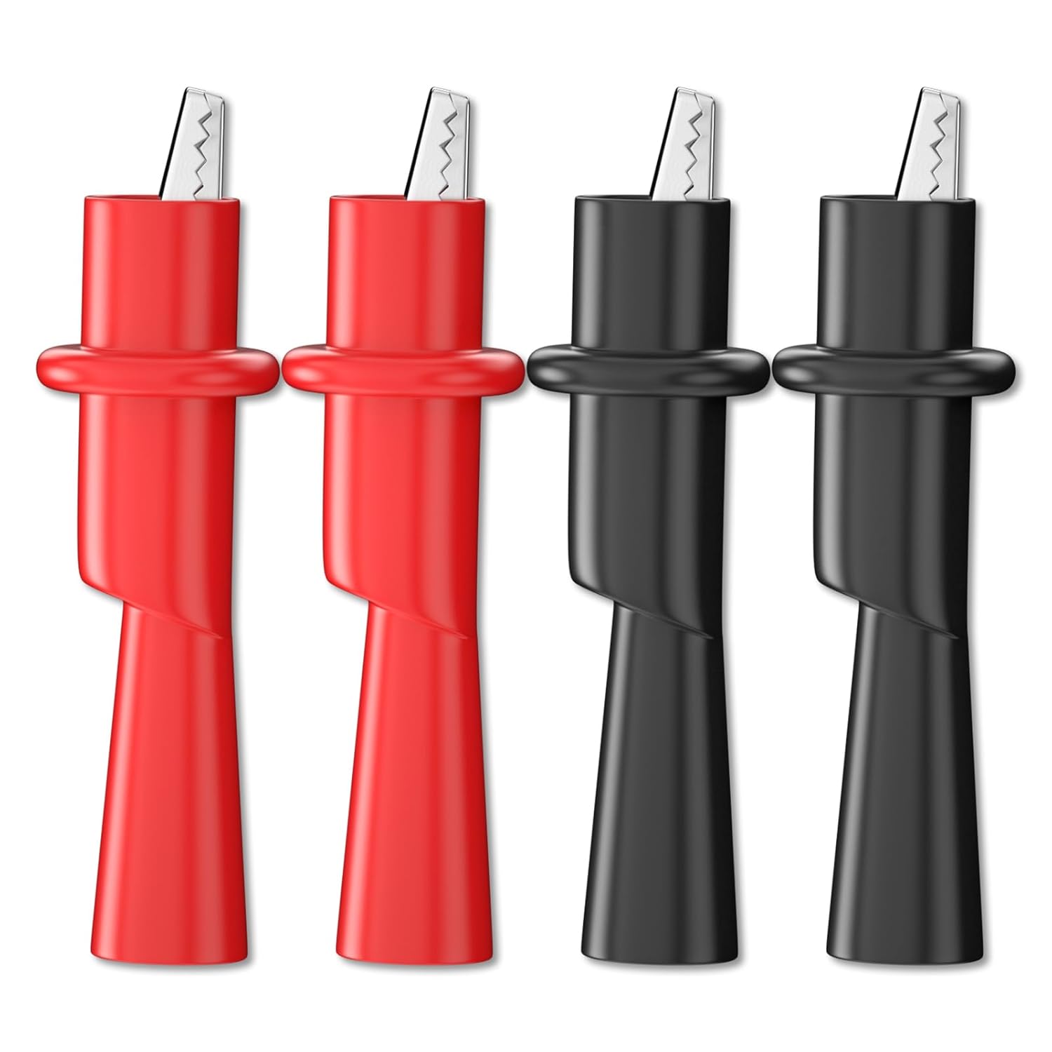 Crocodile Clip Set - マルチメーター用プッシュオンワニ口クリップセット 10個入り 絶縁ワニ口クランプ 電気テスト用