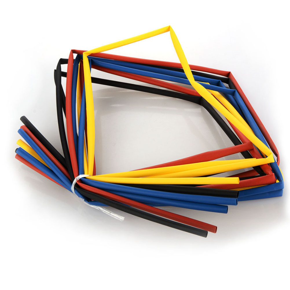 Heat Shrink Tubing - 55M 熱収縮チューブセット、ポリオレフィン製、収縮率2:1、11サイズ、6色、柔軟性があり、難燃性、絶縁性に優れ、リチウムイオン電池用。