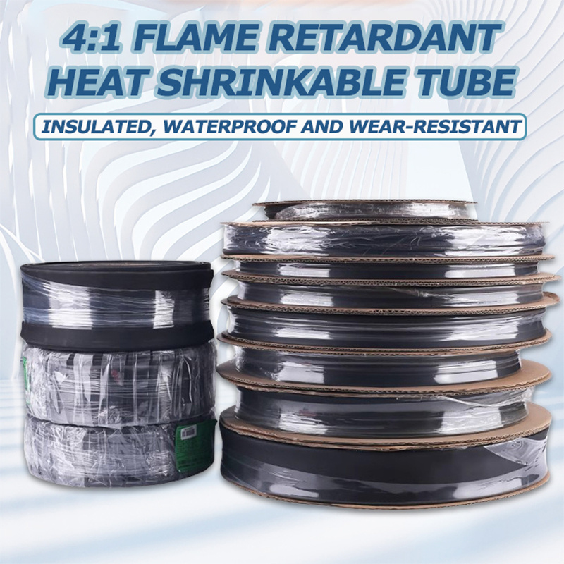 Heat Shrink Tubing - 二重壁チューブスリーブキット,接着剤付き,ケーブルラップ,熱収縮チューブ,裏地付き,4:1,4,6,8,16mm, 20mm, 24mmおよび52mm 25、50、100m