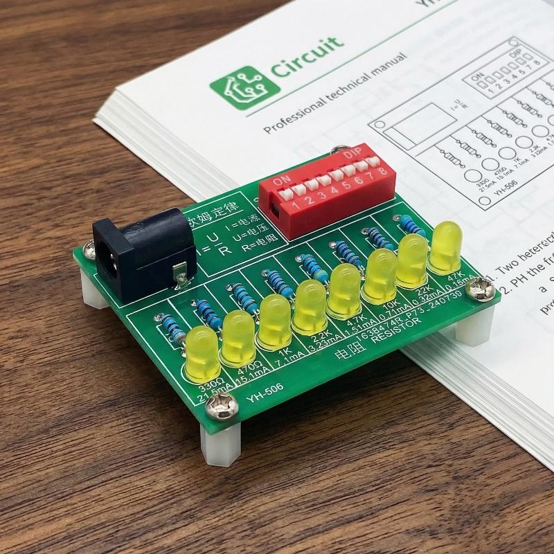 Diy Electronics Lab - 電子DIYはんだ付け練習キット LED電流テスト回路基板 トレーニング教育用 初心者科学実験組み立て用