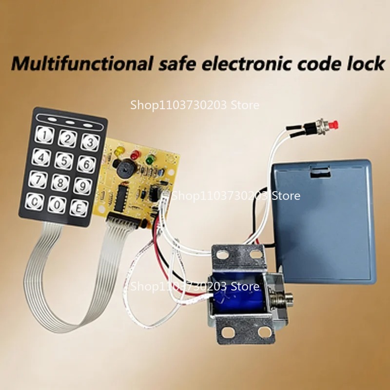 Diy Electronics Button - 多機能金庫パネル修理キット、さまざまな金庫用電子ボタンパネル、キーパッドロックアクセサリーを交換します。