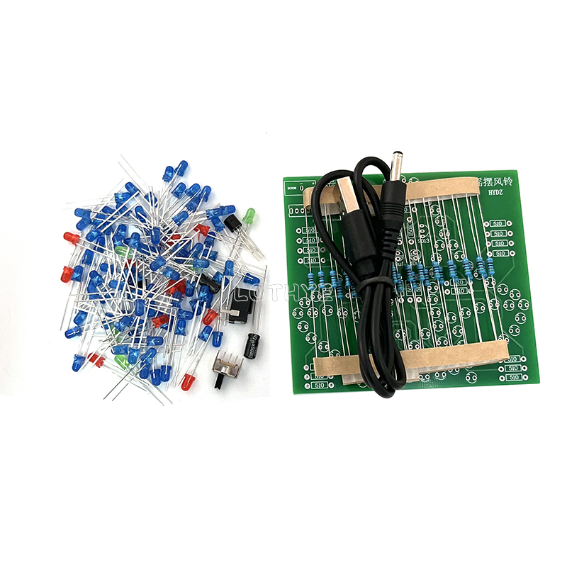 DC 3-5V DIY LED スイング風鈴電子キット揺れ風 - Diy Analog Electronics のレビューと価格