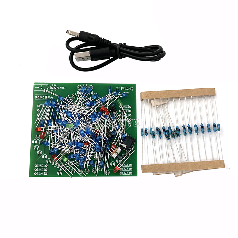 DC 3-5V DIY LED スイング風鈴電子キット揺れ風 - Diy Analog Electronics のレビューと価格