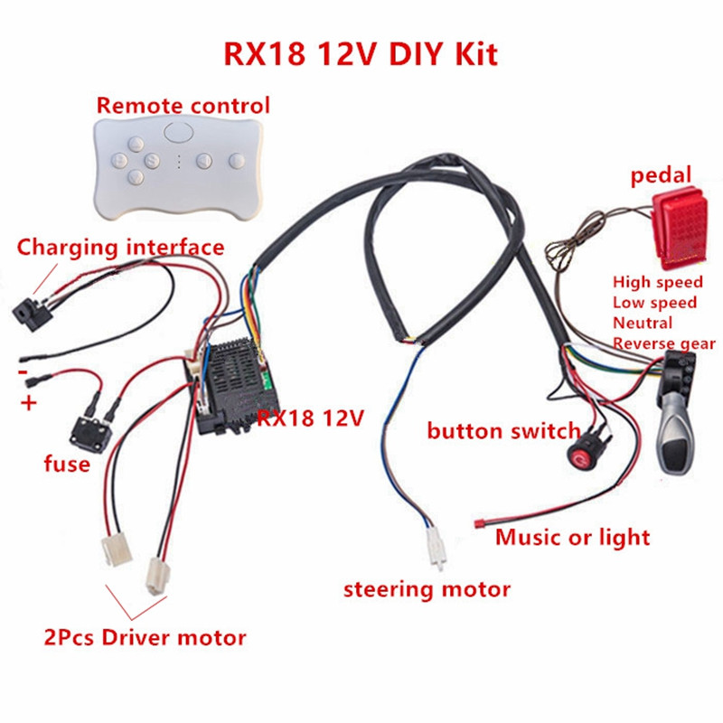 子供用電気自動車 DIY 改造ワイヤーとスイッチキット、ベビ - Diy Electronics Button のレビューと価格