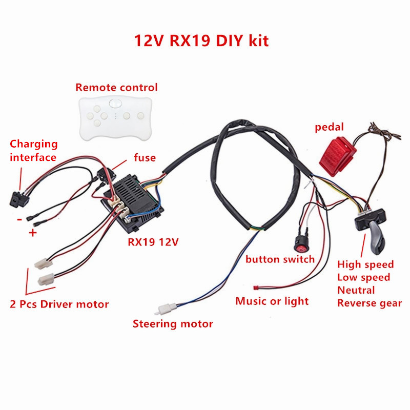 子供用電気自動車 DIY 改造ワイヤーとスイッチキット、ベビ - Diy Electronics Button のレビューと価格