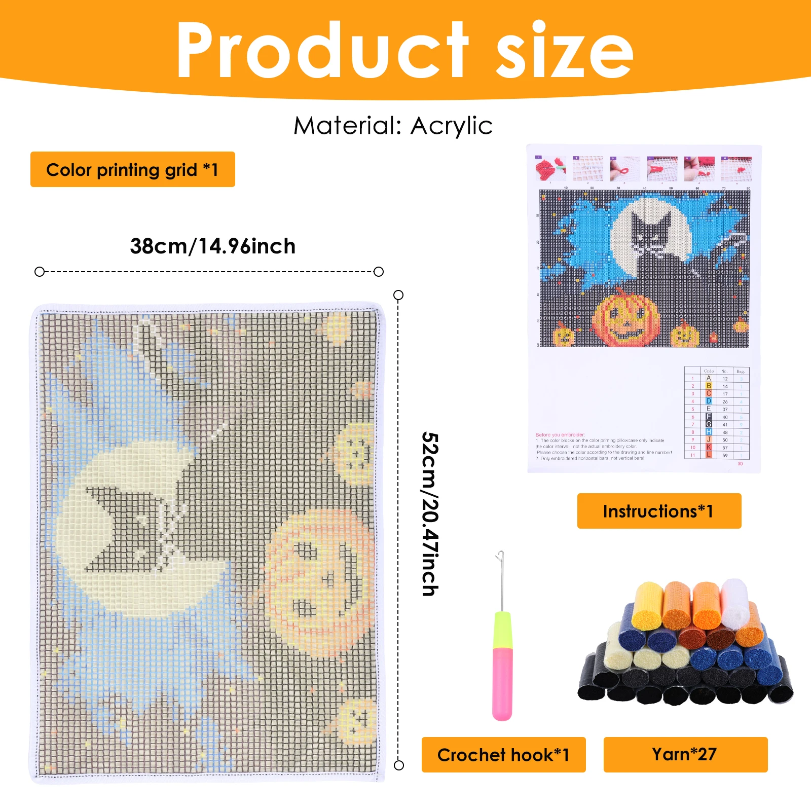 ラッチフックキット DIY 動物柄 パンチニードル刺繍セット - Diy Electronics Storage のレビューと価格