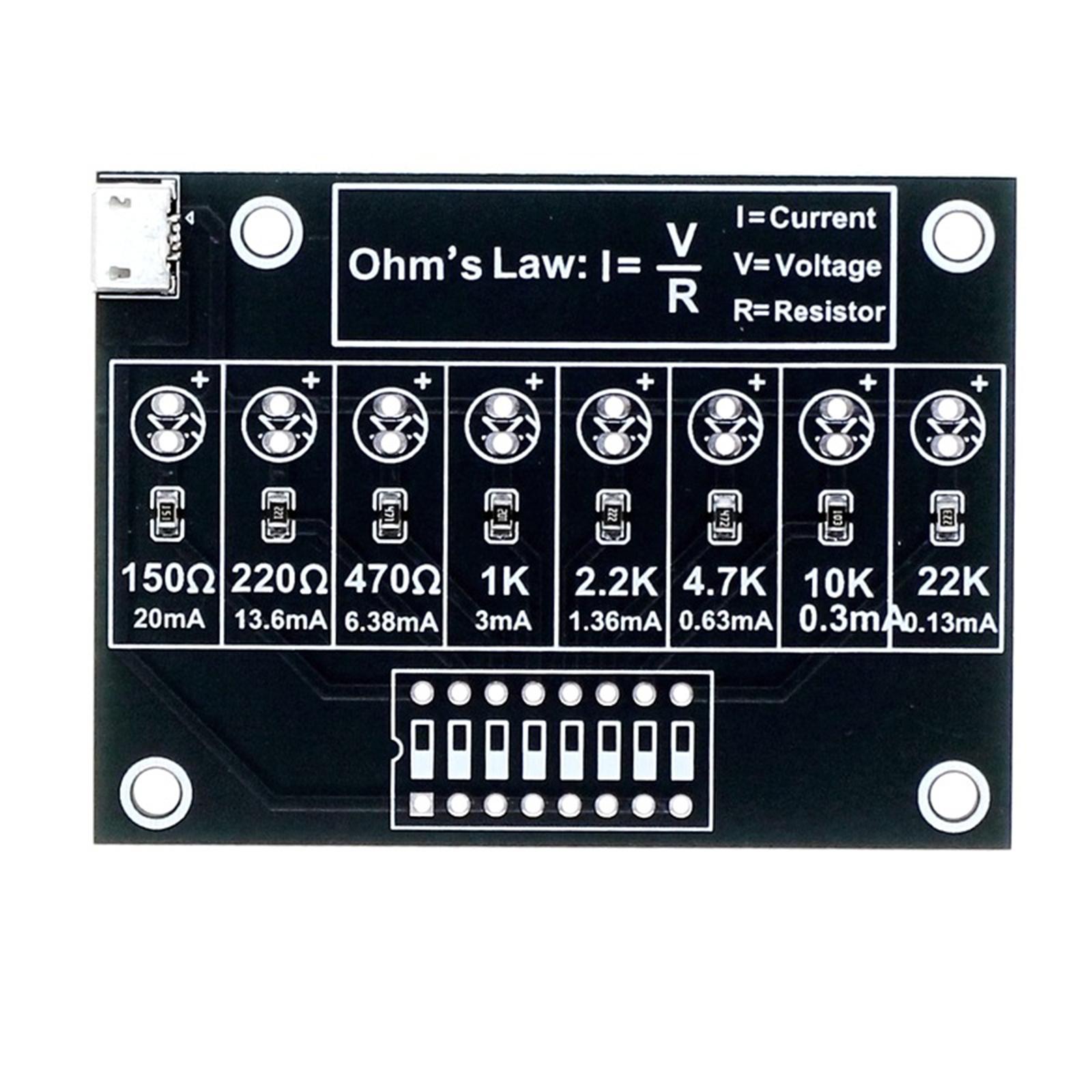 DIY はんだ付け練習キット オームズ法則学習ボード 金属電 - Diy Electronics Lab のレビューと価格