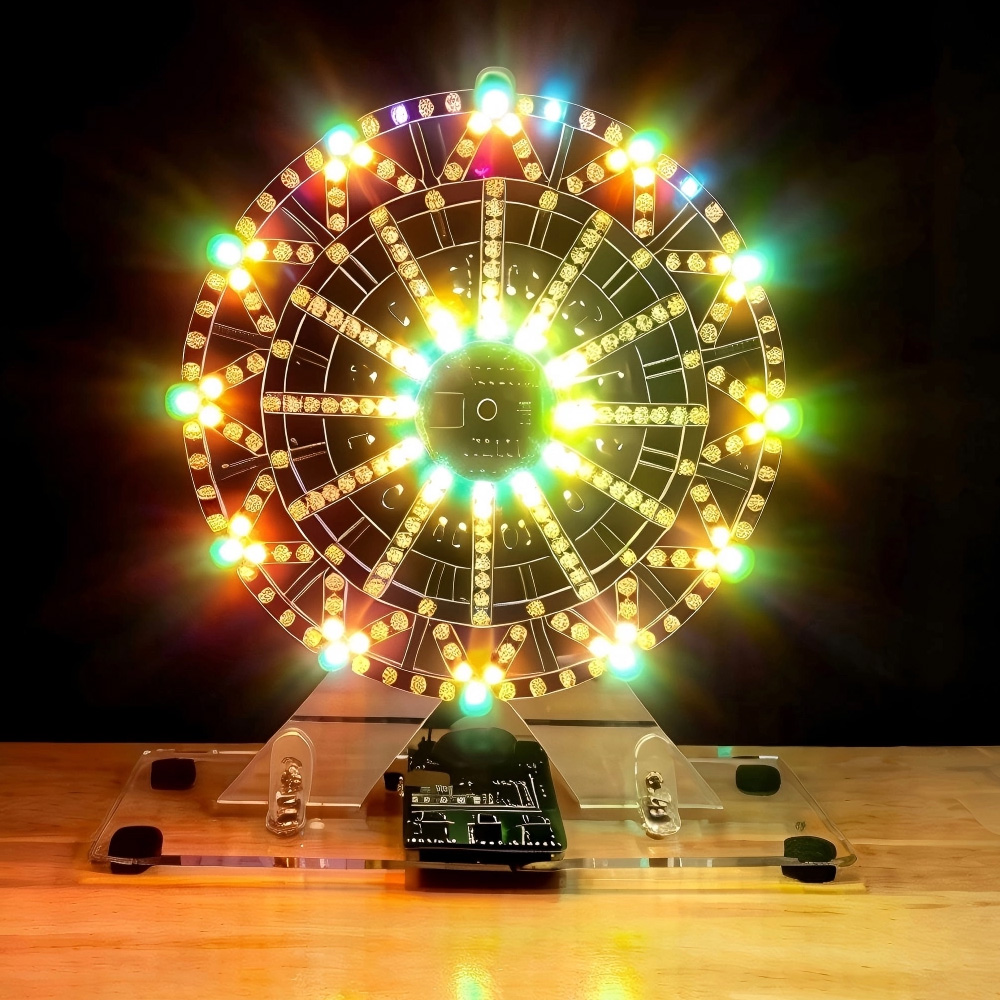 DIY電子キット LEDライト付きミュージカル観覧車 DIY - Diy Electronics Button のレビューと価格