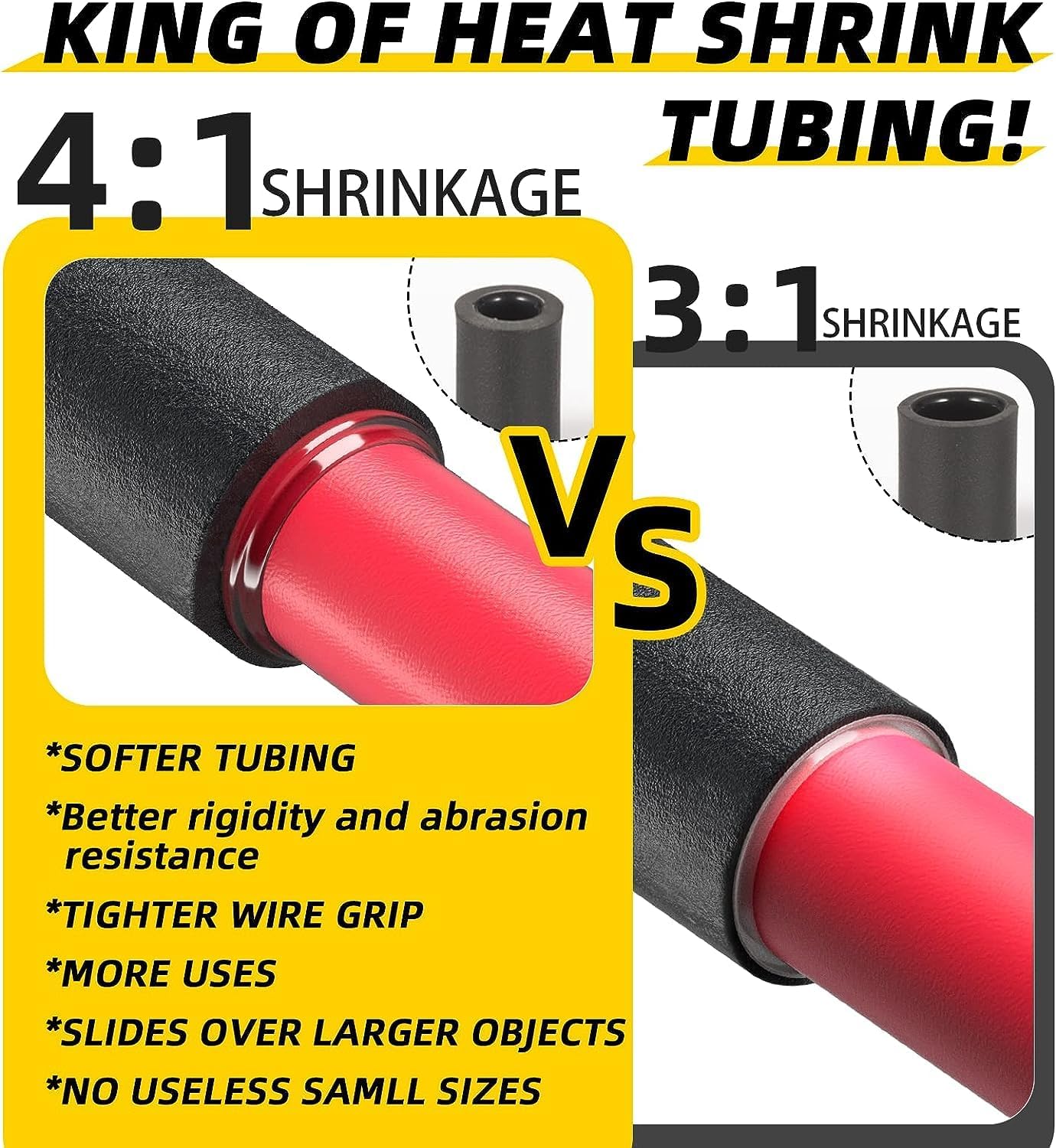 2 メートルの熱収縮チューブ 4:1 デュアル壁粘着裏地マリ - Heat Shrink Tubing のレビューと価格