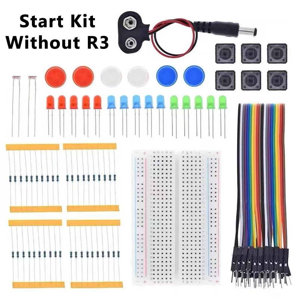 Arduino R3ボード用電子DIYスターターキット、ミニ - Diy Electronics Lab のレビューと価格