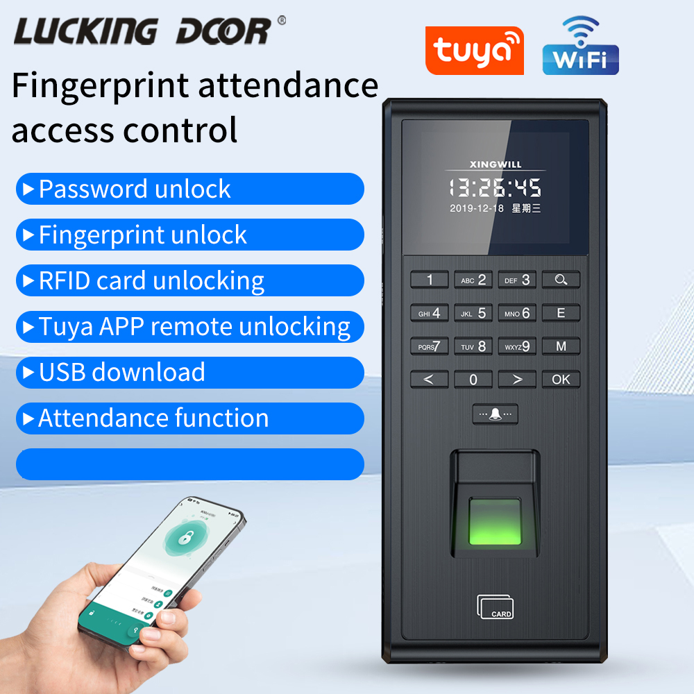 Tuya-インテリジェント生体認証指紋認証システム,時間監視 - Diy Electronics Button のレビューと価格