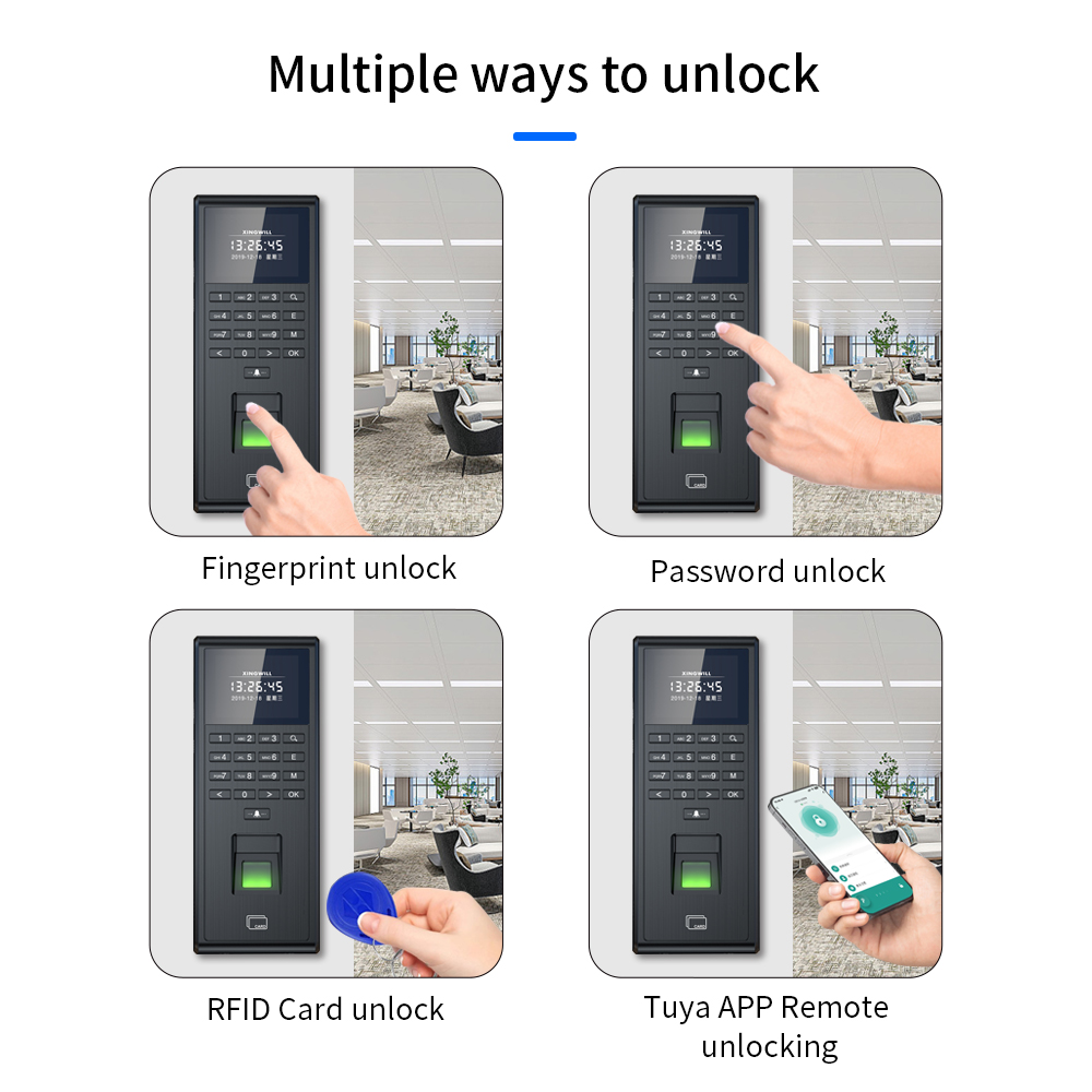 Tuya-インテリジェント生体認証指紋認証システム,時間監視 - Diy Electronics Button のレビューと価格