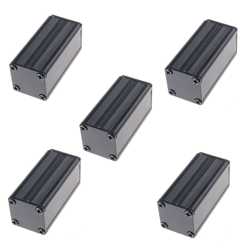 電子プロジェクト用ブラックアルミニウムボックス、5個、diy - Diy Electronics Storage のレビューと価格
