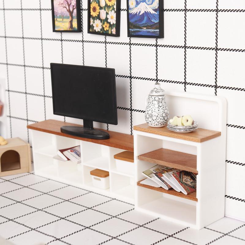 ミニチュアサイドボード/テレビキャビネット 1/12 ドール - Diy Electronics Housing のレビューと価格