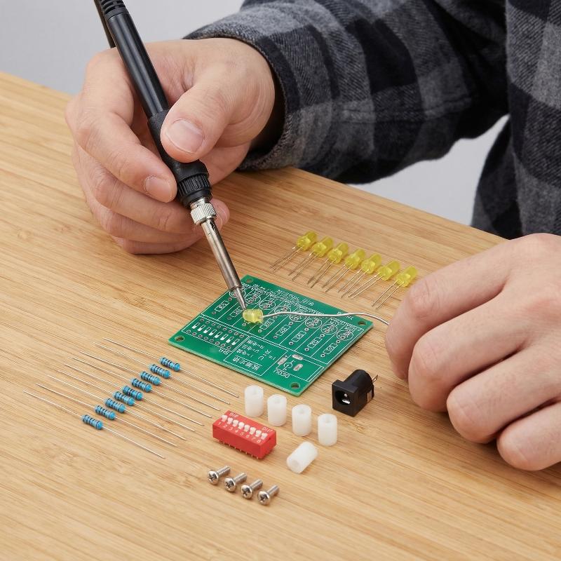 電子DIYはんだ付け練習キット LED電流テスト回路基板 ト - Diy Electronics Lab のレビューと価格