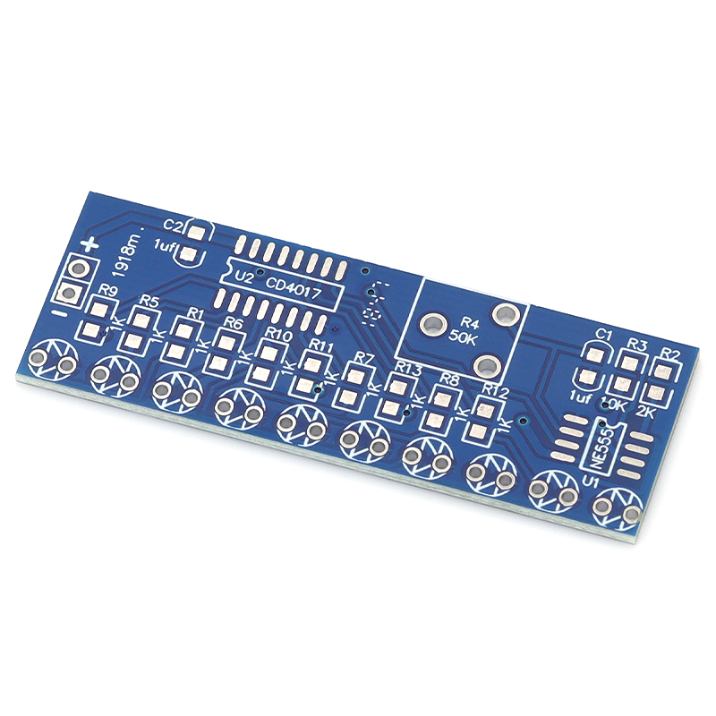 NE555+CD4017 ランニング LED フローライト電 - Diy Electronics Websites のレビューと価格