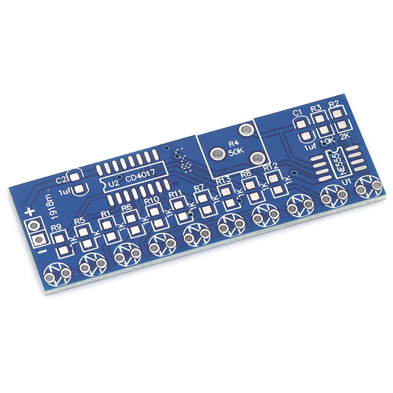 NE555+CD4017 ランニング LED フローライト電 - Diy Electronics Websites のレビューと価格