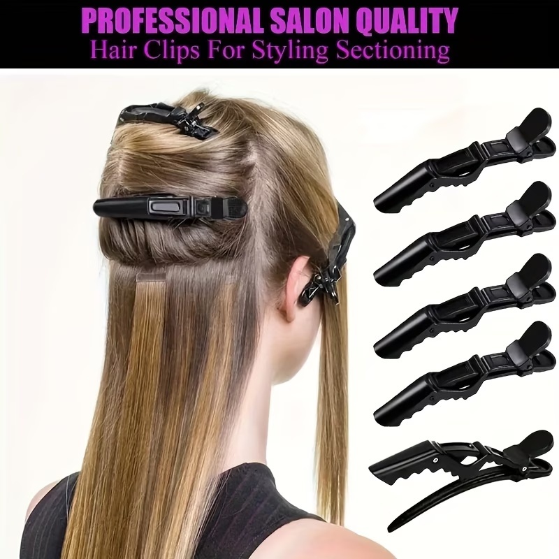 プロ用ヘアティンフォイルと6個のクロコダイルクリップ付きヘア - Crocodile Clip Set のレビューと価格