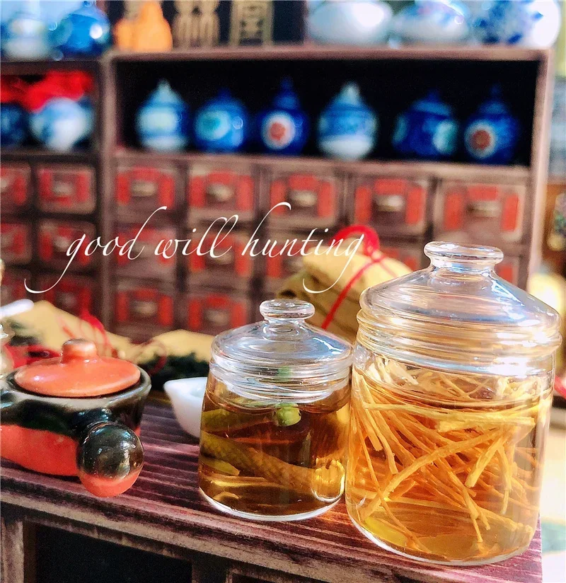 ドールハウスのミニチュア,中国の薬のモデル,店のシーン,ピル - Diy Electronics Housing のレビューと価格