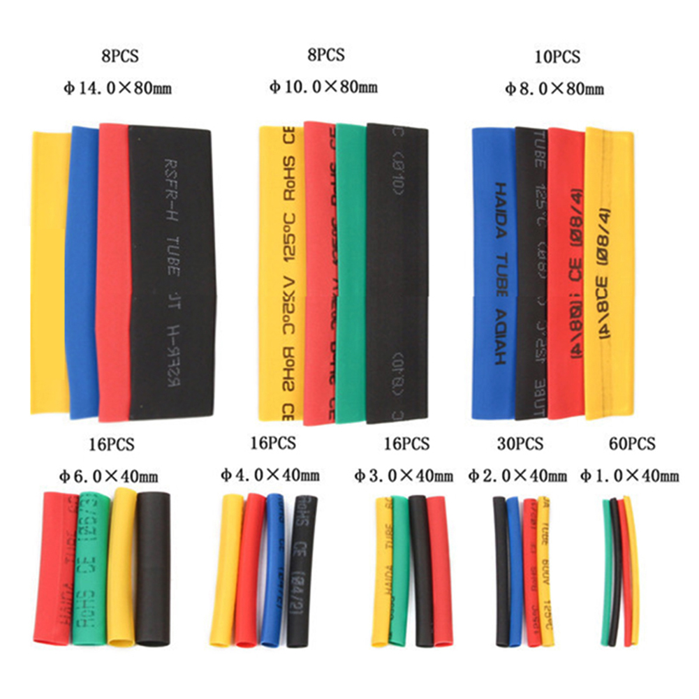 工具　熱収縮チューブ　ケーブル　難燃性　家庭用絶縁材　PE収 - Heat Shrink Tubing のレビューと価格