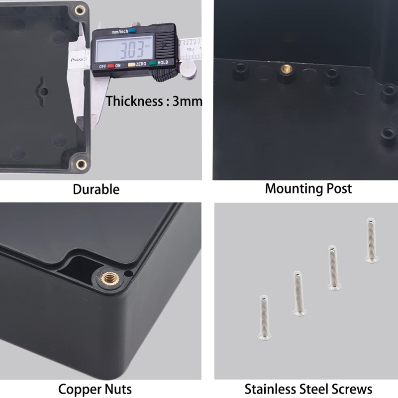 防水ABSプラスチックジャンクションボックス、電子プロジェク - Diy Electronics Storage のレビューと価格
